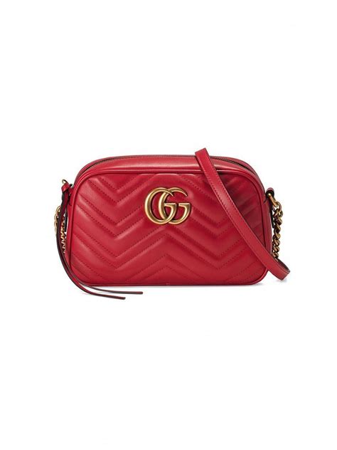 gucci marmont small camera bag red